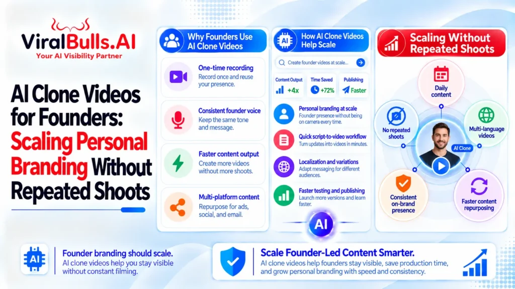 AI Clone Videos for Founders: Scaling Personal Branding Without Repeated Shoots